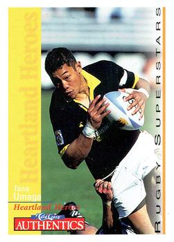 1995 Card Crazy Authentics Rugby Union NPC Superstars #48 Tana Umaga Front